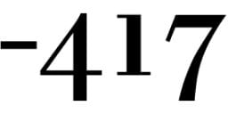 Minus 417 - photo